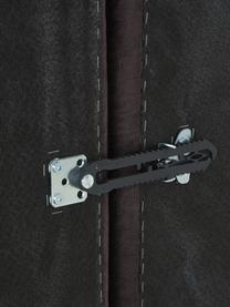 Modulo centrale in pelle riciclata Lennon, Rivestimento: pelle riciclata (70% pell, Struttura: legno di pino massiccio, , Piedini: plastica I piedini si tro, Pelle grigio-marrone, Larg. 89 x Prof. 119 cm