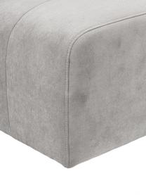 Módulo central sofá Lena, Tapizado: tejido (88% poliéster, 12, Estructura: madera de pino, contracha, Patas: plástico, Tejido gris plata, An 76 x F 106 cm