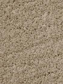 Alfombra mullida de pelo largo Leighton, Parte superior: microfibra (100% poliéste, Reverso: 70% poliéster, 30% algodó, Beige-marrón, An 80 x L 150 cm (Tamaño XS)