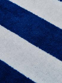 Gestreiftes Strandtuch Mare mit Fransen, 100% Baumwolle
leichte Qualität 380 g/m², Blau, Weiß, B 80 x L 160 cm