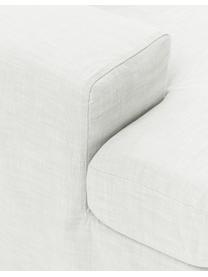 Sofá modular Russell (3 plazas), Tapizado: 100% algodón Alta resiste, Tapizado: relleno de espuma, Estructura: madera contrachapada de p, Patas: plástico, Tejido blanco crema, An 206 x Al 77 cm