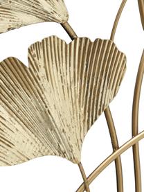 Dekoracja ścienna z metalu Ginkgo, Metal lakierowany, Odcienie złotego, S 61 x W 95 cm