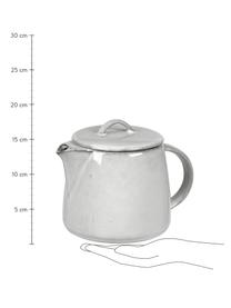 Ručně vyrobená čajová konvice Nordic Sand, 1 l, Kamenina, Odstíny šedé, odstíny béžové, Ø 23 cm, V 29 cm