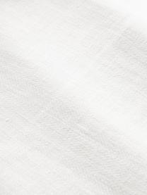 Linnen tafelkleed Vilnia in wit met bies, 100% linnen, Wit, zwart, Voor 6 - 10 personen (B 147 x L 250 cm)