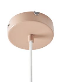 Lámpara de techo Lucille, Anclaje: metal cepillado, Cable: plástico, Blanco, nude, Ø 35 x Al 30 cm