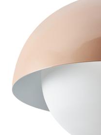 Lampada a sospensione Lucille, Baldacchino: metallo, spazzolato, Bianco, rosa, Ø 35 x Alt. 30 cm