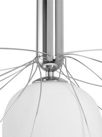 Velké závěsné svítidlo Poppy, Stříbrná, Ø 21 cm, V 150 cm