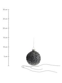 Boule de Noël Coolness Ø 8 cm, 2 élém., Noir, Ø 8 cm