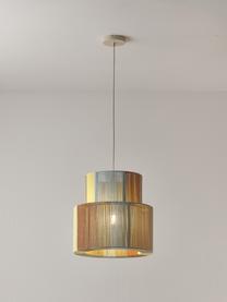 Lampa wisząca z włókna lnianego Lace, Wielobarwny, Ø 40 x W 40 cm