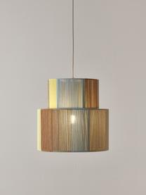 Lampa wisząca z włókna lnianego Lace, Wielobarwny, Ø 40 x W 40 cm