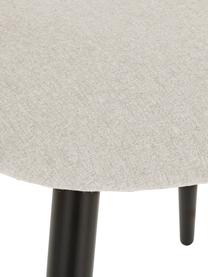 Chaise rembourrée grise Rachel, Tissu gris, larg. 53 x prof. 57 cm