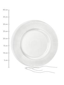 Dessous-de-plat avec relief rainuré Effie, 2 pièces, Verre, Transparent, Ø 33 cm