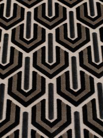 Tappeto con struttura alta-bassa Beverly, Retro: lattice, Nero, tonalità beige, Larg. 200 x Lung. 300 cm (taglia L)