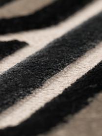 Tappeto con struttura alta-bassa Beverly, Retro: lattice, Nero, tonalità beige, Larg. 200 x Lung. 300 cm (taglia L)