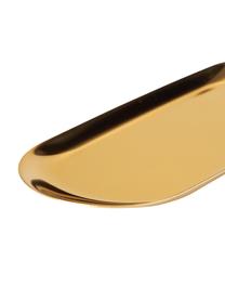 Bandeja decorativa Samu, Acero inoxidable, Dorado, An 10 x L 23 cm
