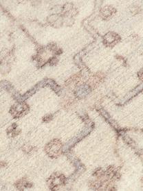 Laagpolig vloerkleed Rosalie met ornamenten, handgeweven, 100% wol, Beige, roze, B 120 x L 180 cm (maat S)