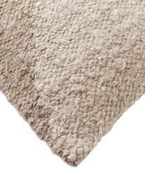 Federa arredo con decoro astratto Jasper, Retro: 100% cotone, Taupe, beige, Larg. 45 x Lung. 45 cm