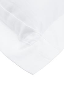 Taie d'oreiller 50x70 satin de coton Premium, 2 pièces, Blanc, 50 x 70 cm