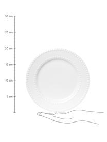 Assiettes à dessert en porcelaine Pearl, 6 pièces, Porcelaine, Blanc, Ø 20 x haut. 2 cm