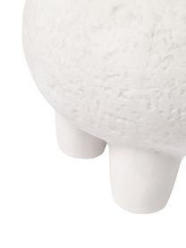 Macetero de gres Elm, Gres, Blanco, Ø 36 x Al 27 cm