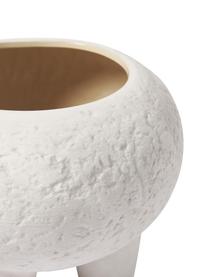 Macetero de gres Elm, Gres, Blanco, Ø 36 x Al 27 cm