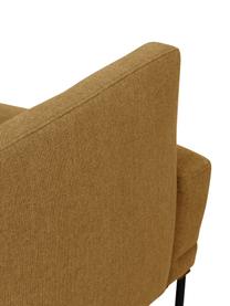 Sofa Fluente (2-Sitzer) mit Metall-Füßen, Bezug: 100% Polyester 115.000 Sc, Gestell: Massives Kiefernholz, FSC, Füße: Metall, pulverbeschichtet, Webstoff Ockergelb, B 166 x T 85 cm