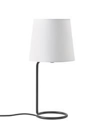 Stolní lampa Cade, Bílá, černá, Ø 19 cm x V 42 cm