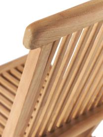 Set de muebles para balcón de madera de teca Kenya, 3 pzas., Madera de teca, Set de diferentes tamaños