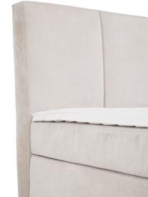 Łóżko kontynentalne Oberon, Nogi: tworzywo sztuczne, Beżowy, S 180 x D 200 cm, stopień twardości H2