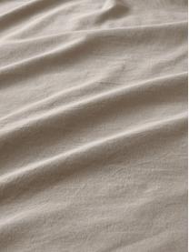 Parure copripiumino in lino beige Nature, Mezzo lino
(52% lino, 48% cotone)

Densità del filetto 108 TC, qualità standard

Il mezzo lino ha per natura un aspetto ruvido e una sgualcitura naturale, che viene esaltata dall'effetto stonewash. Assorbe fino al 35% di umidità, si asciuga molto rapidamente e dona un piacevole effetto rinfrescante nelle notti estive. L'elevata resistenza alla lacerazione rende il mezzo lino resistente alle abrasioni e all'usura, Beige, 200 x 200 cm + 2 federe 80 x 80 cm
