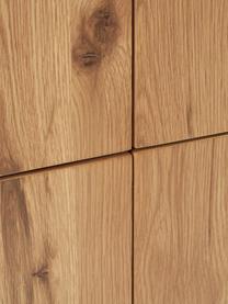 Highboard Noel aus Eschenholzfurnier, Mitteldichteholzfaserplatte (MDF) mit Eschenholzfurnier, Helles Holz, B 100 x H 120 cm