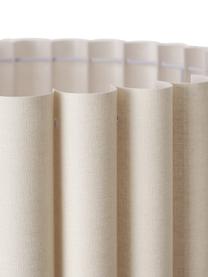 Vloerlamp Lucina van linnen, Lampenkap: linnen, Beige, Ø 45 x H 152 cm