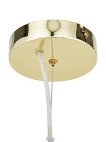 Hanglamp Spike in goudkleur, Lampenkap: vermessingd metaal, Baldakijn: vermessingd metaal, Goudkleurig, Ø 50 cm