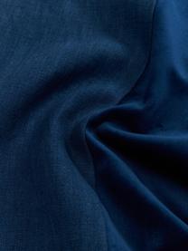 Poszewka na poduszkę z aksamitu Adelaide, Ciemny niebieski, S 40 x D 40 cm