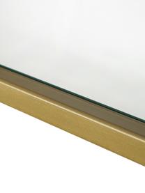 Console antiquaire avec 3 tablettes Hall, Couleur laitonnée, transparent, larg. 90 x prof. 32 cm