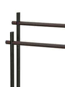 Toallero Brans, Estructura: metal, Negro, madera, An 30 x Al 87 cm