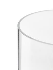 Mundgeblasene Vase Milky, Glas, Transparent, Weiß, Ø 14 x H 25 cm