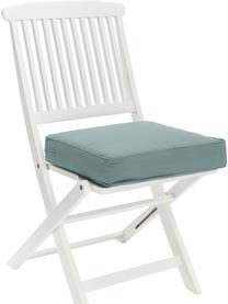 Wysoka poduszka siedzisko na krzesło z bawełny Zoey, Szałwiowy zielony, S 40 x D 40 cm