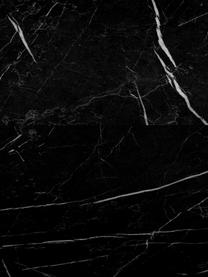 Tavolino da salotto effetto marmo Lesley, Pannello di fibra a media densità (MDF) rivestito con foglio di melamina, Effetto marmo nero, lucido, Larg. 120 x Prof. 75 cm