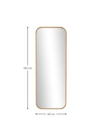 Eckiger Wandspiegel Levan mit Eichenholzrahmen, Rahmen: Eichenholz, FSC-zertifizi, Spiegelfläche: Spiegelglas, Eichenholz, B 60 x H 160 cm