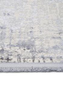 Třpytivý koberec s nízkým vlasem a třásněmi Cordoba, Odstíny modré, Š 80 cm, D 150 cm (velikost XS)