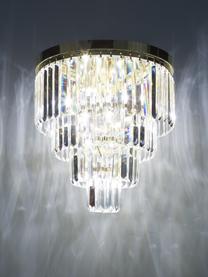 Lámpara araña de cristales Gracja, Pantalla: vidrio, Estructura: metal, Dorado, transparente, Ø 40 x Al 40 cm