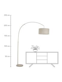 Lampa podłogowa łukowa Niels, Beżowy, S 157 x W 218 cm