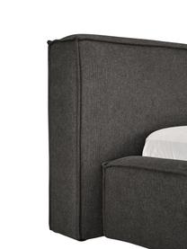 Čalúnená posteľ s úložným priestorom Lennon, Antracitová, Š 200 x D 200 cm