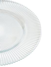 Assiettes à dessert en verre Luce, 6 pièces, Verre, Transparent, Ø 21 x haut. 2 cm