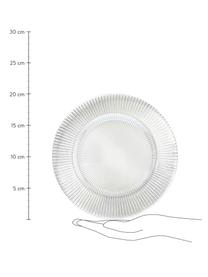 Assiettes à dessert en verre Luce, 6 pièces, Verre, Transparent, Ø 21 x haut. 2 cm