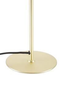 Tischlampe Orbiform mit Glasschirm, Lampenschirm: Glas, Lampenfuß: Metall, beschichtet, Grau, Goldfarben, Ø 23 x H 47 cm
