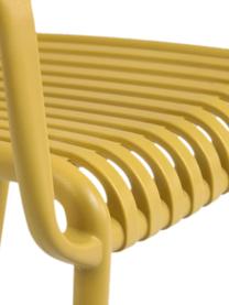 Garten-Armlehnstuhl Isabellini, Kunststoff, Gelb, B 54 x T 49 cm