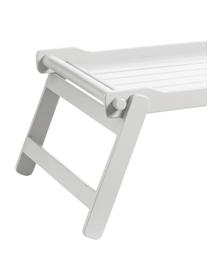 Składana taca do serwowania z drewna Bed, Drewno mahoniowe, lakier poliuretanowy, Biały, D 58 x S 36 cm