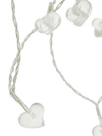 LED lichtslinger Heart, 135 cm, 10 lampions, Lampions: kunststof, Transparant, L 135 cm